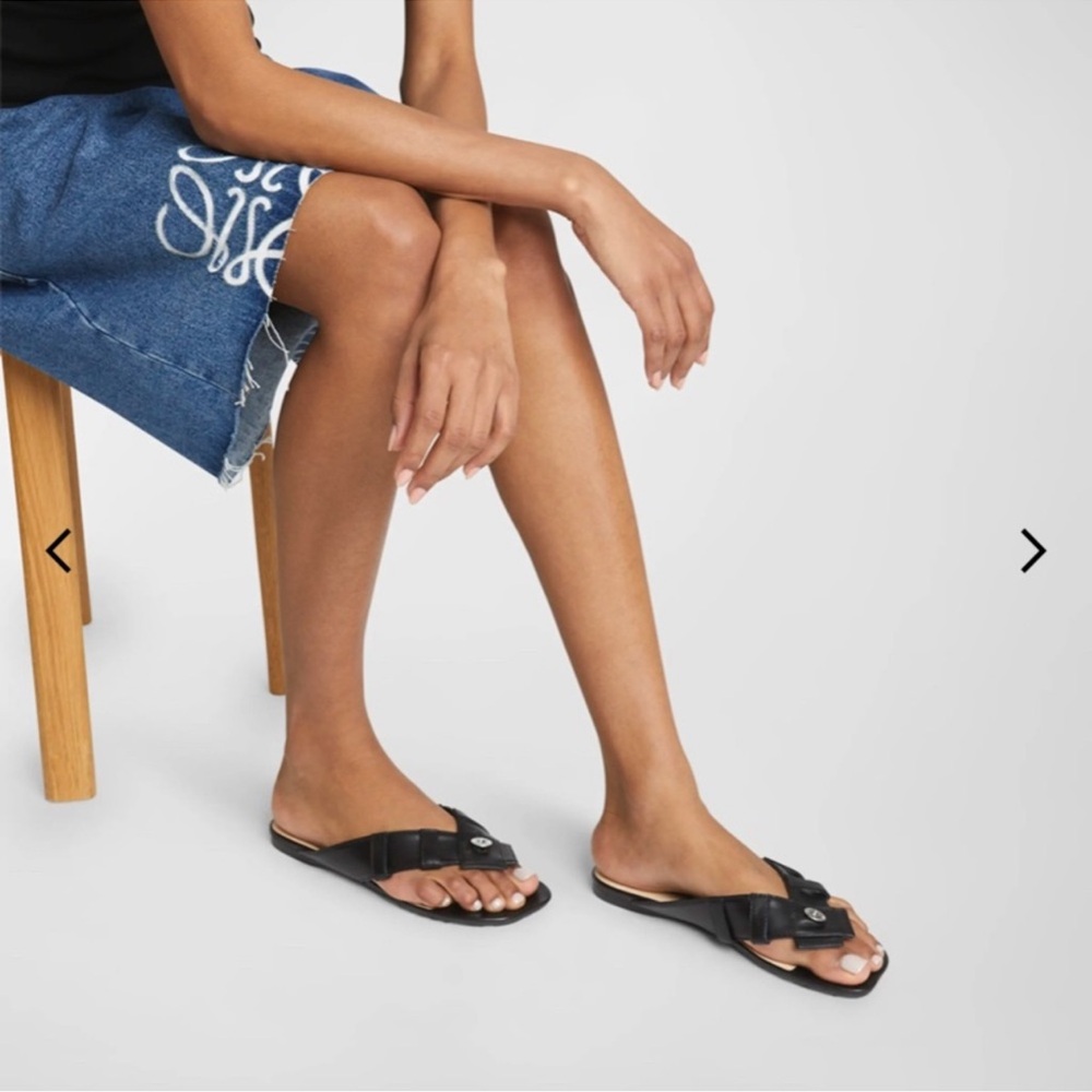 Auth NIB Loewe Toy Panta sandals black 36
